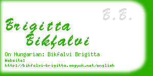 brigitta bikfalvi business card